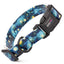 Dogline Biothane Full Color Design Printed Dog Collar with Quick Release Buckle Starry Night W 3 4" x L 12"-19" Dog Collars Dogline