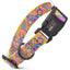 Dogline Biothane Full Color Design Printed Dog Collar with Quick Release Buckle Magic Mushrooms W 3 4" x L 12"-19" Dog Collars Dogline