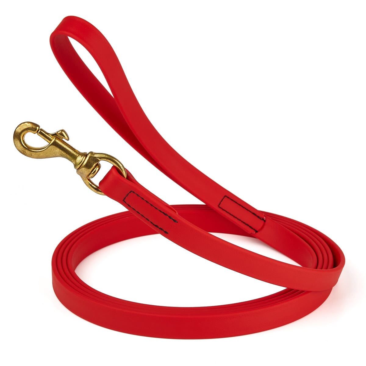 Viper Biothane Long Line 33 ft Lead with Brass Hardware Cherry Red 3 4" Dog Leashes Dogline