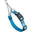 Reflective Biothane Martingale Collar with Quick Release Buckle Cerulean Blue Dog Collar Dogline