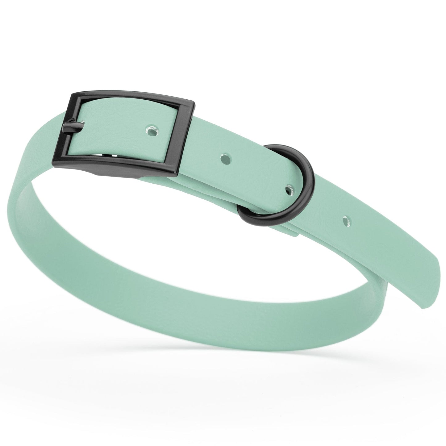Biothane Waterproof Dog Collar - Small (12 to 15 inches) Sage Green L 12"-15" x W 5 8" Dog Collar Dogline