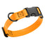Dogline Biothane Waterproof Dog Collar with Quick Release Buckle Tangerine Orange Dog Collar Dogline