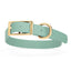 Viper Biothane Waterproof Dog Collar - Brass Hardware - Size L (18" - 22") Sage Green L 18"-22" x W 1" Dog Collar Dogline
