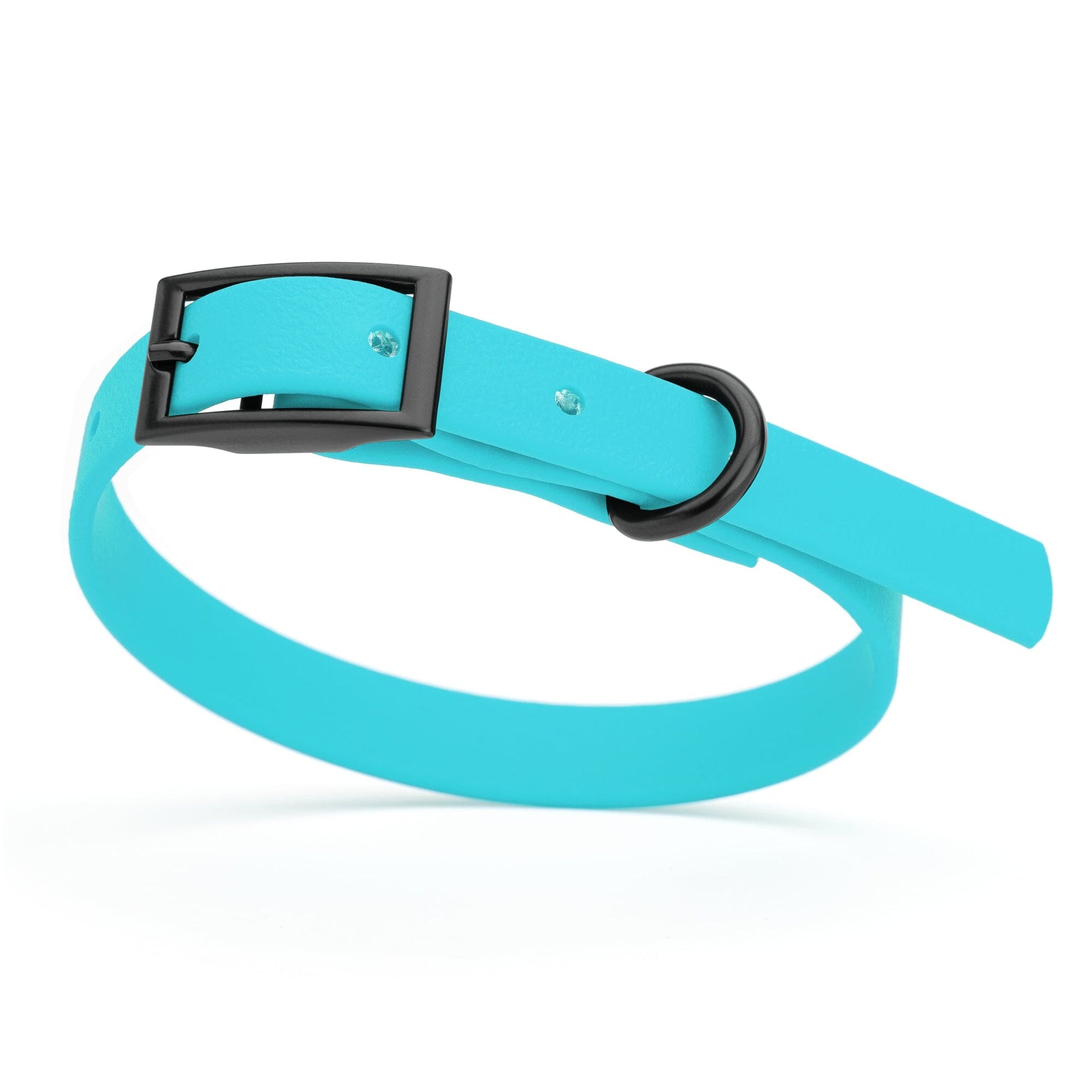 Biothane Waterproof Dog Collar - X-Small (9 to 12 inches) Sky Blue L 9"-12" x W 1 2" Dog Collar Dogline