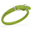Soft Leather Round Dog Collar Lime Green 1 2" Dog Collar Dogline