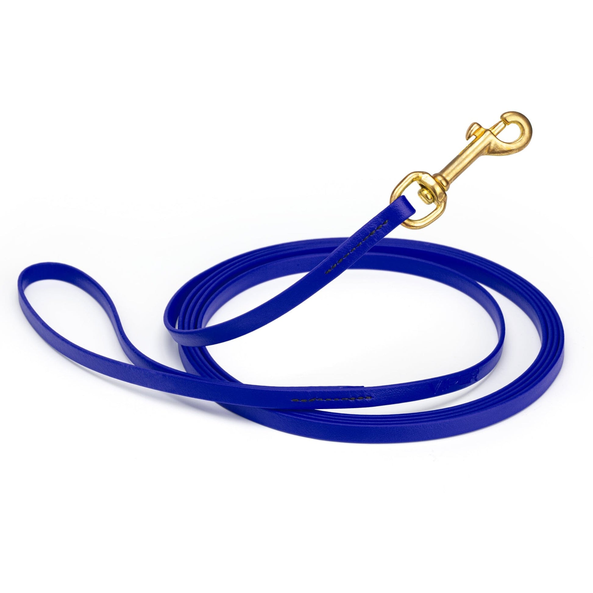 Viper Biothane Long Line 10 ft Lead with Brass Hardware Blueberry Royal 3 8" Dog Leashes Dogline