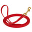 Viper Biothane Long Line 20 ft Lead with Brass Hardware Cherry Red 1 2" Dog Leashes Dogline