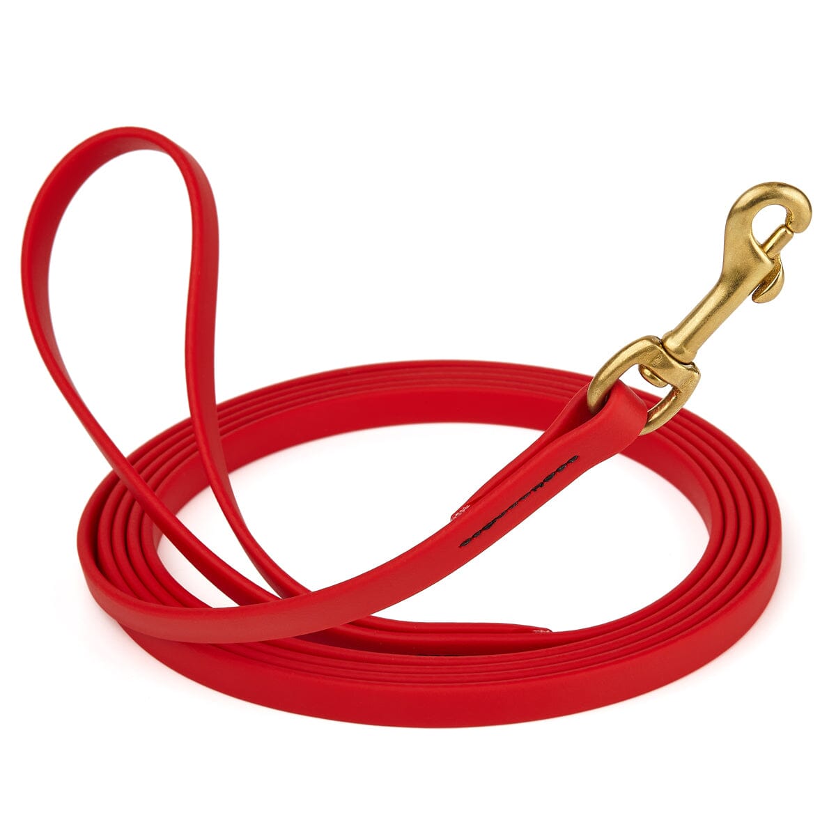 Viper Biothane Long Line 20 ft Lead with Brass Hardware Cherry Red 1 2" Dog Leashes Dogline