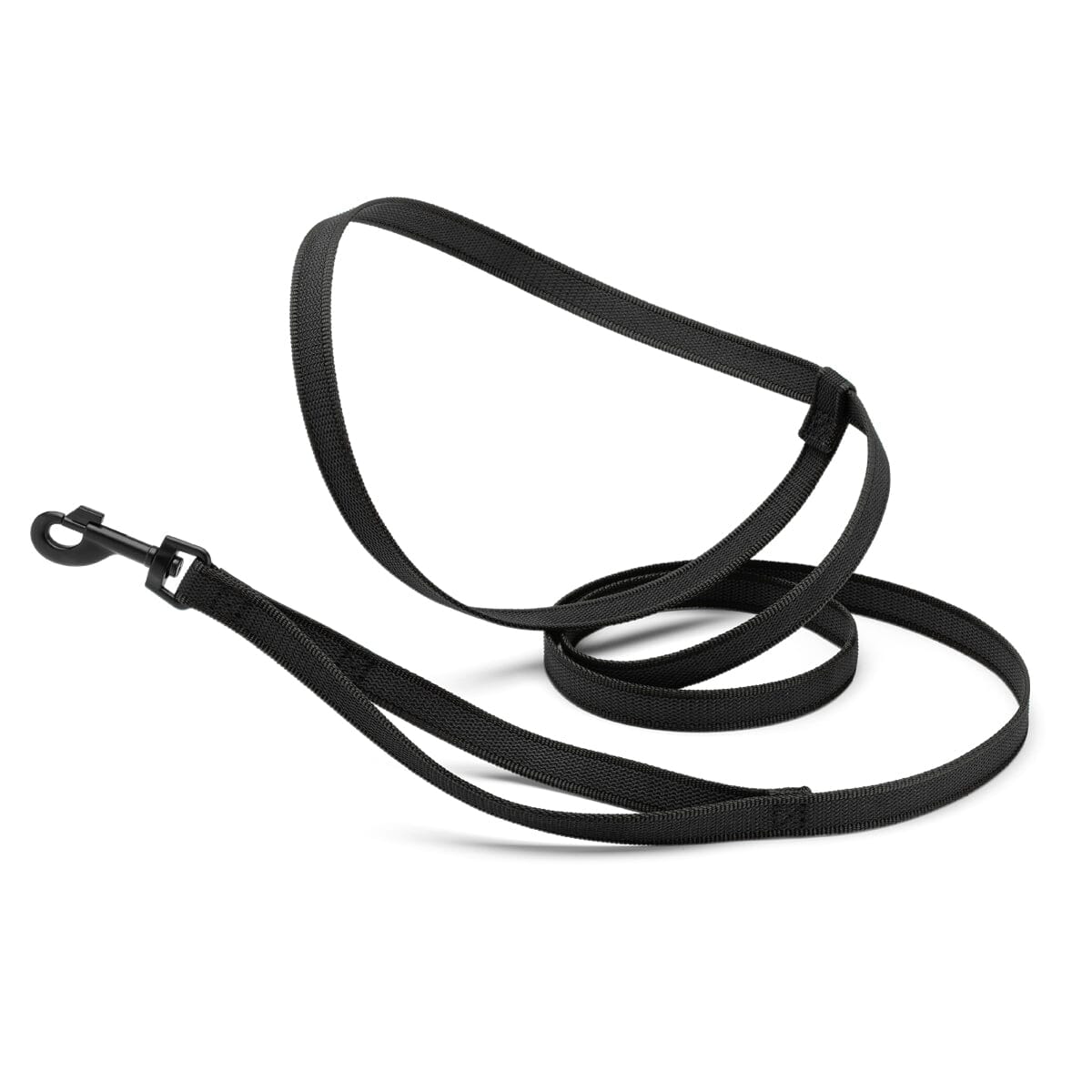 Rubber Infused Nylon Multifunctional Dog Leash for Walking and Running Hands Free Black 8' 3 4" Dog Leashes Dogline