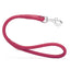 Soft Leather Round Traffic Lead Pink Dog Leashes Dogline