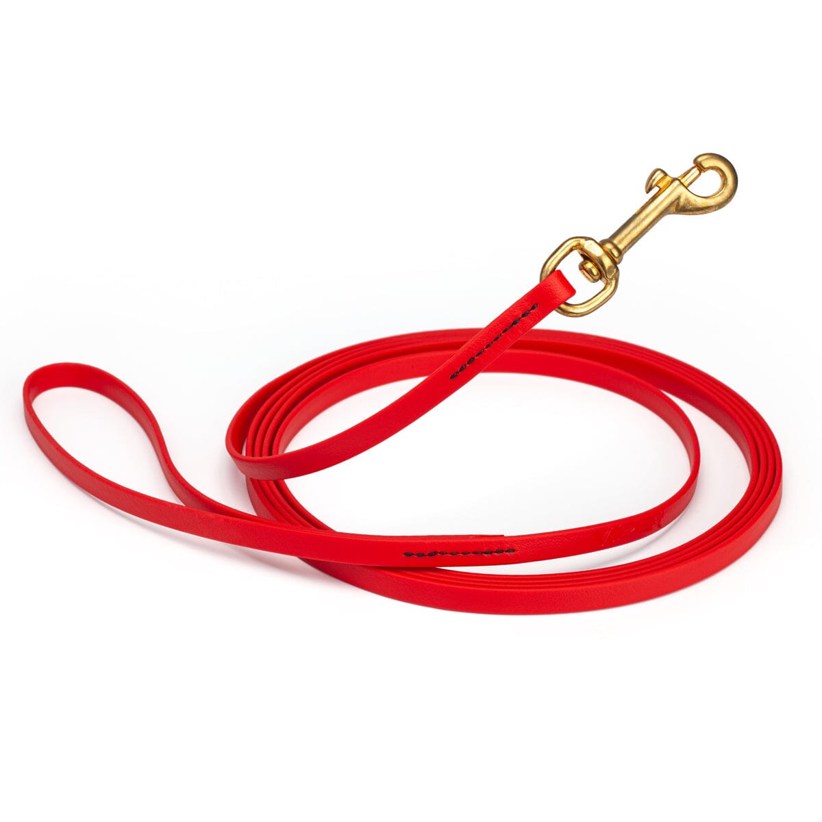 Viper Biothane Long Line 10 ft Lead with Brass Hardware Cherry Red 3 8" Dog Leashes Dogline