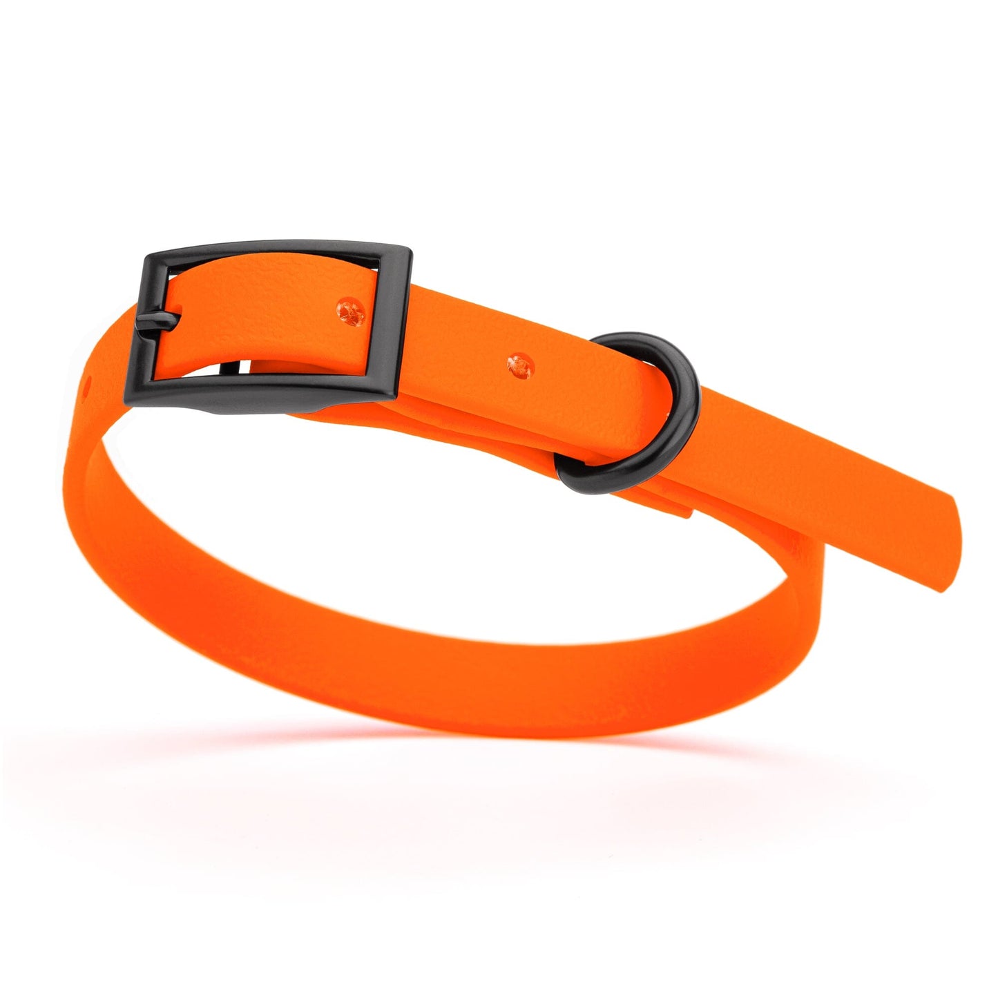 Biothane Waterproof Dog Collar - X-Small (9 to 12 inches) Hunter Orange L 9"-12" x W 1 2" Dog Collar Dogline