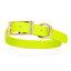 Viper Biothane Waterproof Dog Collar - Brass Hardware - Size L (18" - 22") Safety Yellow L 18"-22" x W 1" Dog Collar Dogline