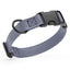 Dogline Biothane Waterproof Dog Collar with Quick Release Buckle 5 8"W by 10-14"L Battleship Gray Dog Collar Dogline
