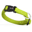 Comfort Microfiber Flat Dog Collar Lime Green 11-17" 5 8" Dog Collar Dogline