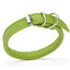 Soft Leather Round Dog Collar Lime Green 1 4" Dog Collar Dogline