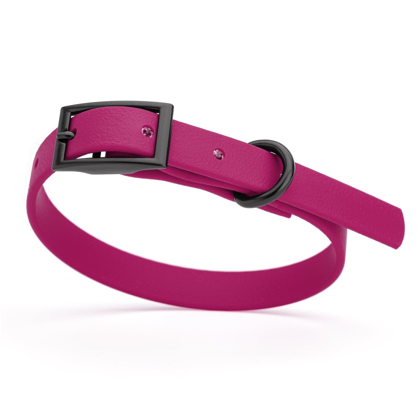 Biothane Waterproof Dog Collar - X-Small (9 to 12 inches) Magenta Pink L 9"-12" x W 1 2" Dog Collar Dogline
