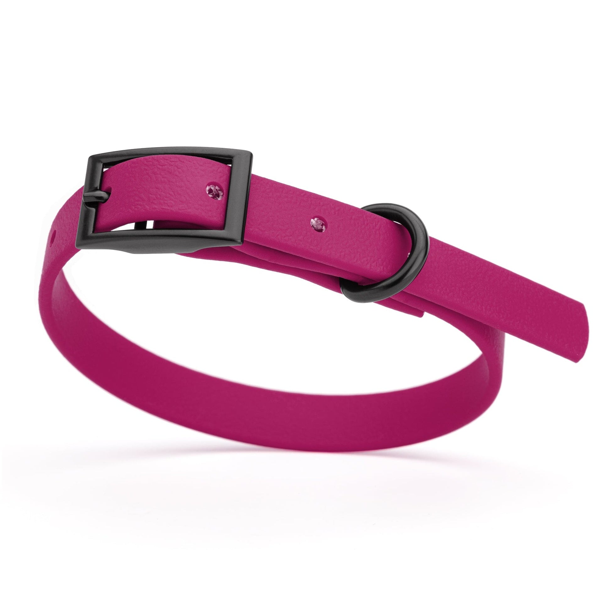 Biothane Waterproof Dog Collar - X-Small (9 to 12 inches) Magenta Pink L 9"-12" x W 1 2" Dog Collar Dogline