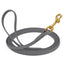 Viper Biothane Long Line 20 ft Lead with Brass Hardware Battleship Gray 1 2" Dog Leashes Dogline