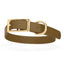 Viper Biothane Waterproof Dog Collar - Brass Hardware - Size L (18" - 22") Coyote Brown L 18"-22" x W 1" Dog Collar Dogline