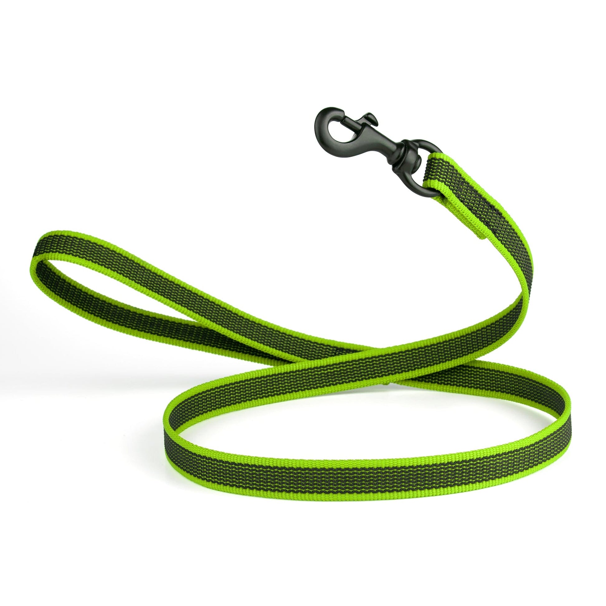 Rubber Infused Nylon Dog Leash Green 4' 3 4" Dog Leashes Dogline