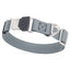 Dogline Biothane Waterproof Dog Collar with Herm Sprenger Stainless Steel Quick Release Buckle Battleship Gray Silver Buckle Dog Collar Dogline
