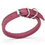 Soft Leather Round Dog Collar Pink 1 4" Dog Collar Dogline