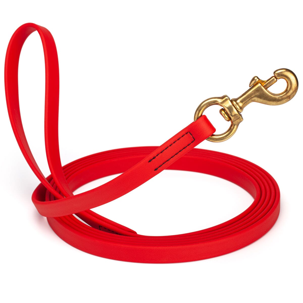 Viper Biothane Long Line 20 ft Lead with Brass Hardware Cherry Red 5 8" Dog Leashes Dogline