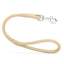 Soft Leather Round Traffic Lead Beige Dog Leashes Dogline