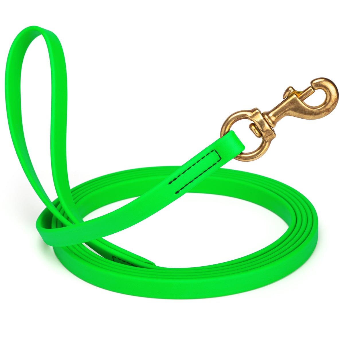 Viper Biothane Long Line 33 ft Lead with Brass Hardware Tropical Green 5 8" Dog Leashes Dogline