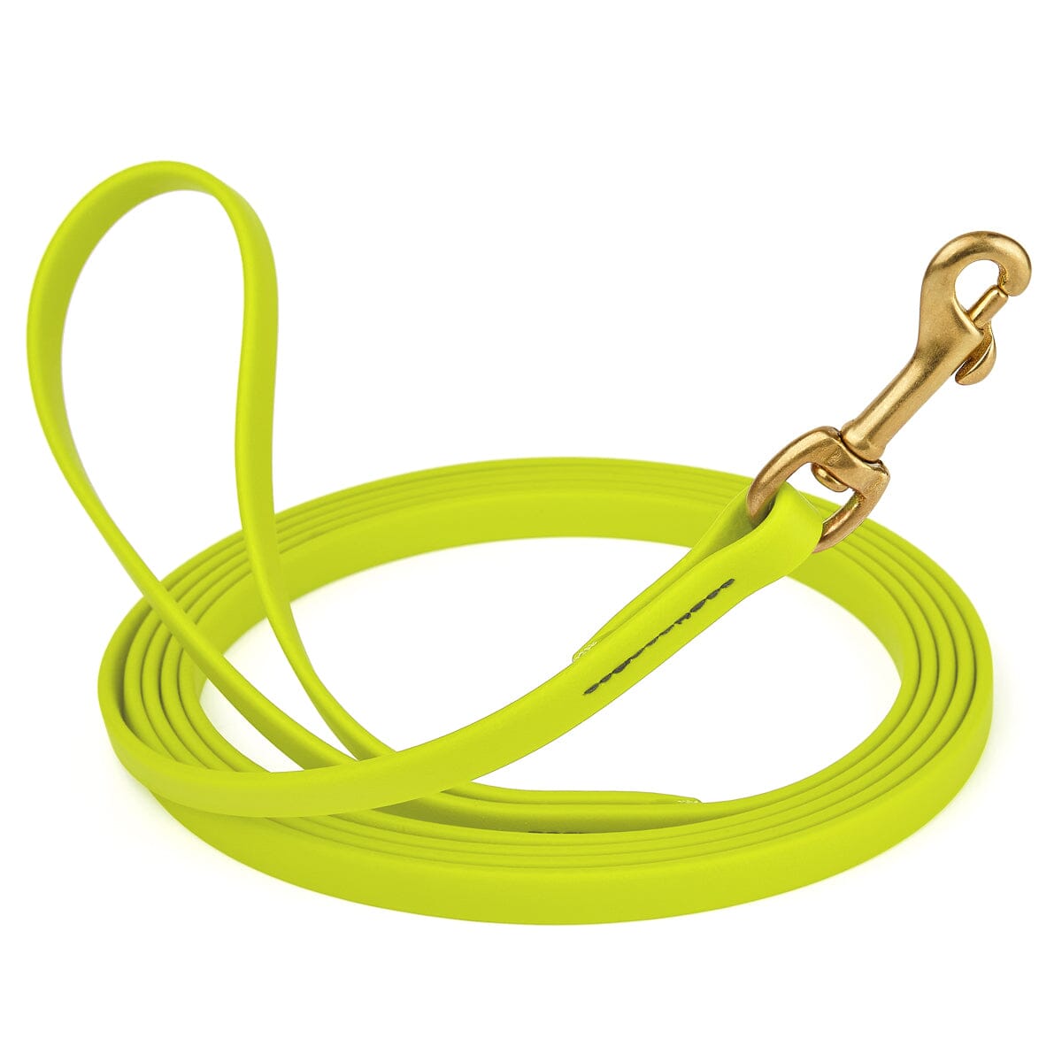 Viper Biothane Long Line 10 ft Lead with Brass Hardware Safety Yellow 1 2" Dog Leashes Dogline