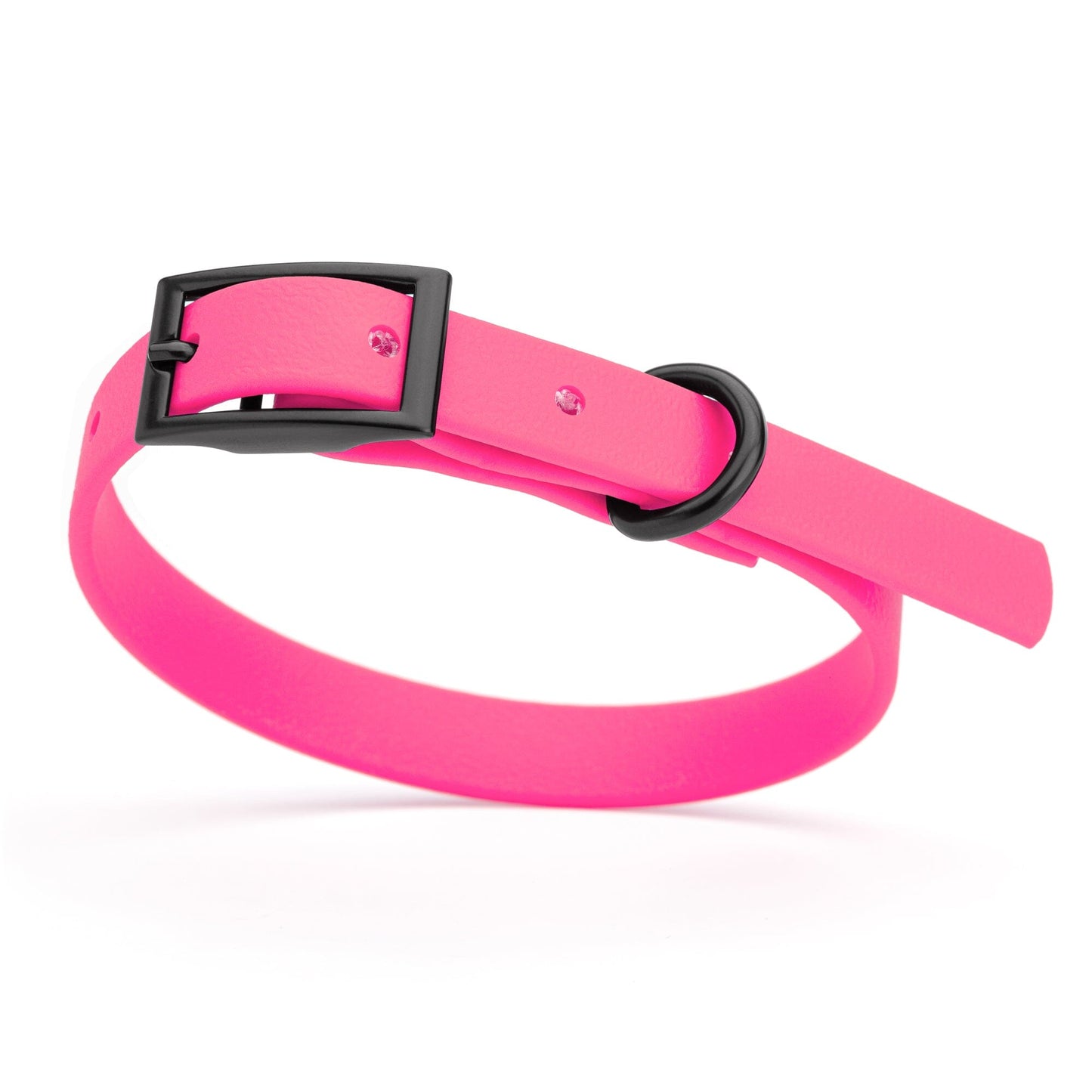 Biothane Waterproof Dog Collar - X-Small (9 to 12 inches) Passionfruit Pink L 9"-12" x W 1 2" Dog Collar Dogline