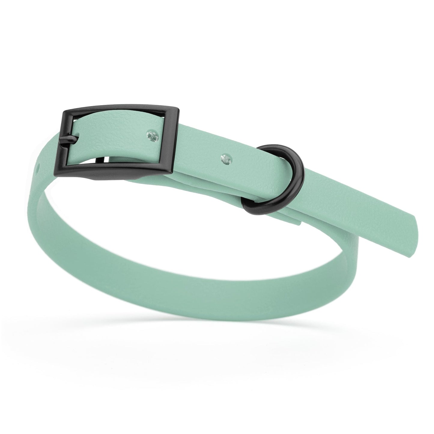 Biothane Waterproof Dog Collar - X-Small (9 to 12 inches) Sage Green L 9"-12" x W 1 2" Dog Collar Dogline