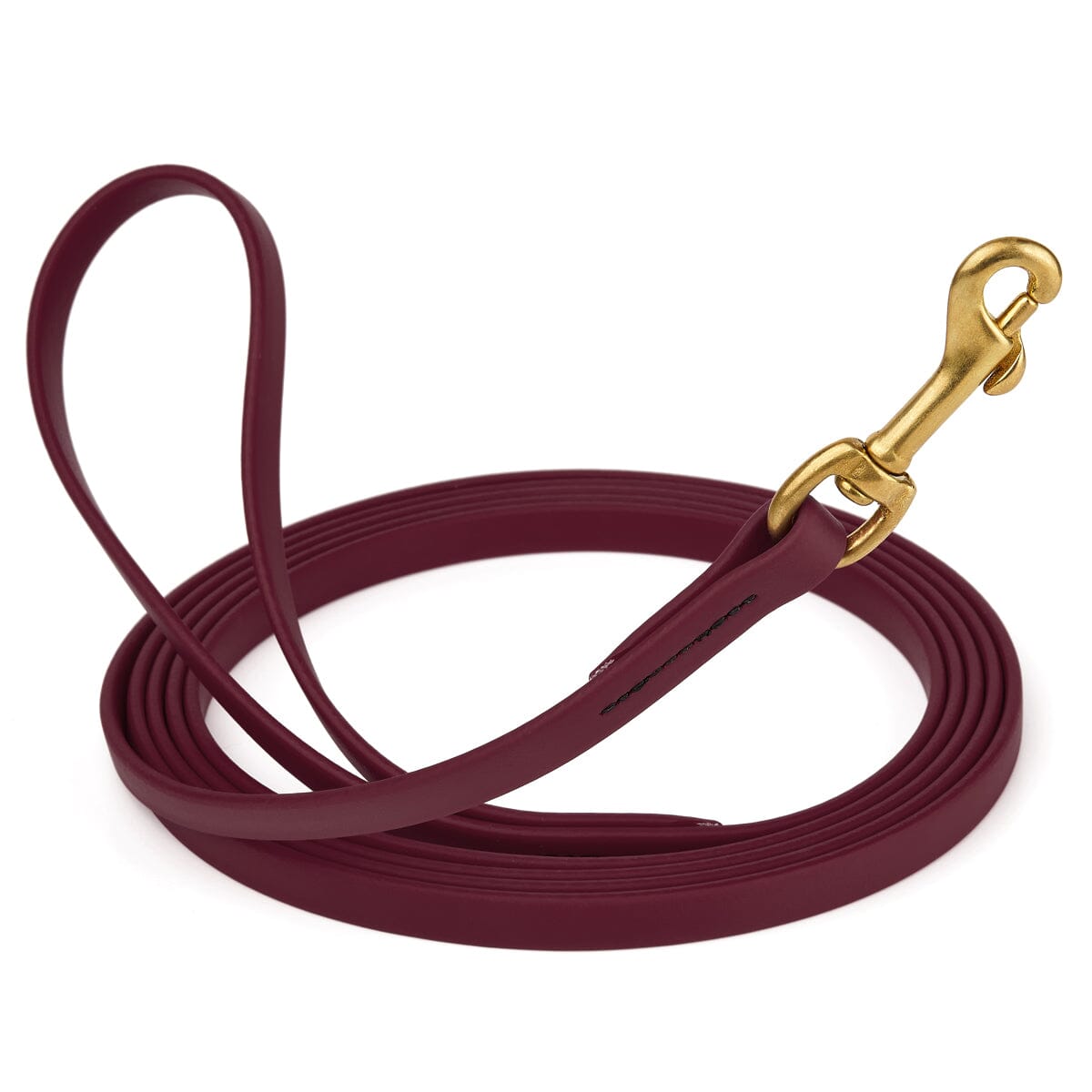 Viper Biothane Long Line 10 ft Lead with Brass Hardware Merlot Burgundy 1 2" Dog Leashes Dogline