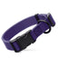 Dogline Biothane Waterproof Dog Collar with Quick Release Buckle Violet Purple Dog Collar Dogline