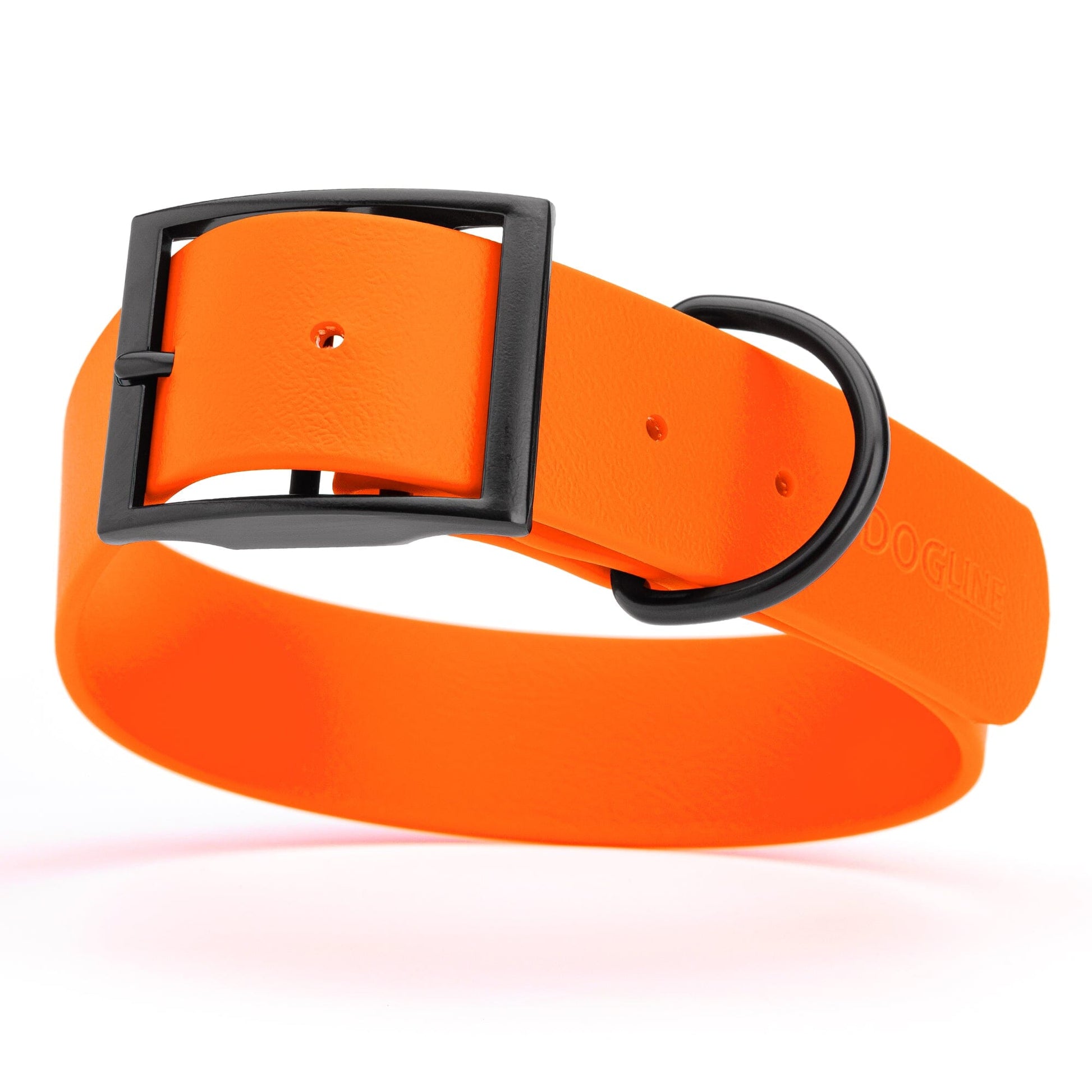Biothane Waterproof Dog Collar - 1.5in Wide - XX-Large (24 to 28 inches) Hunter Orange L 24"-28" x W 1.5" Dog Collar Dogline