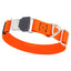 Dogline Biothane Waterproof Dog Collar with Herm Sprenger Stainless Steel Quick Release Buckle Hunter Orange Silver Buckle Dog Collar Dogline