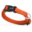 Comfort Microfiber Flat Dog Collar Orange 11-17" 5 8" Dog Collar Dogline