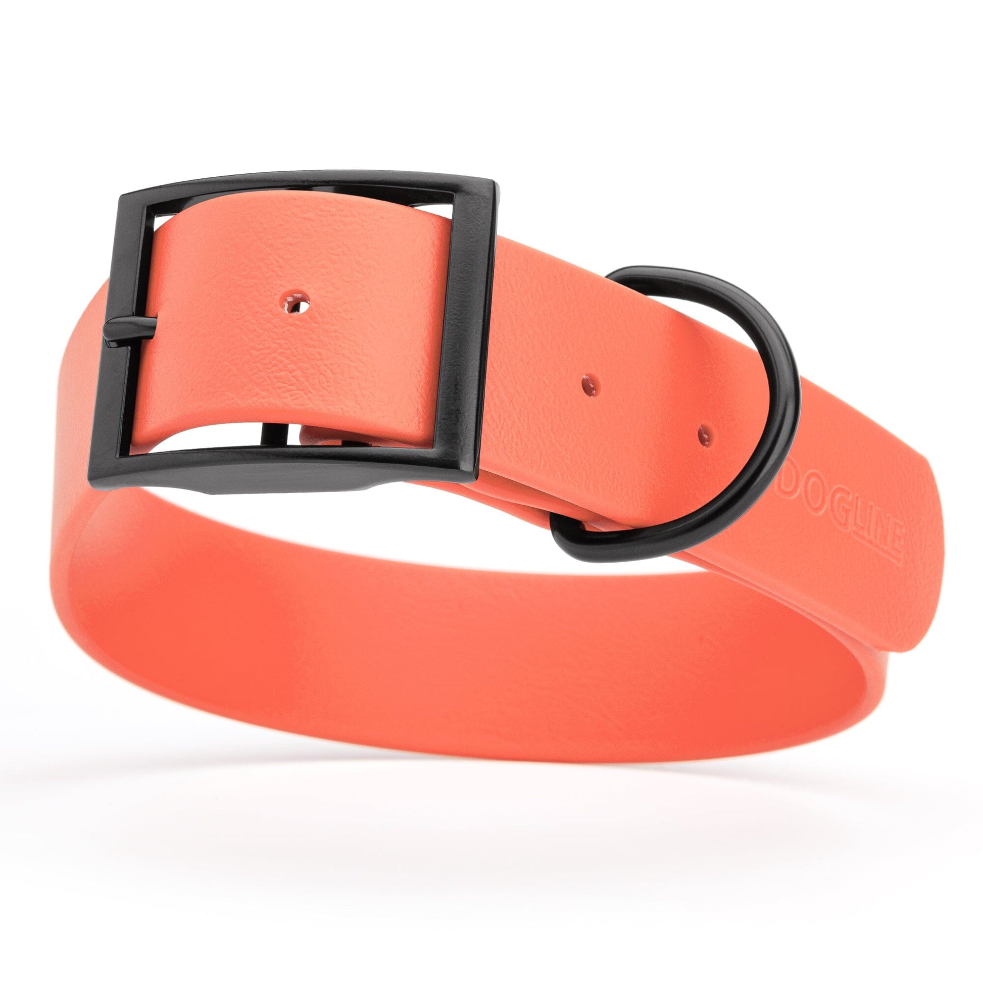 Biothane Waterproof Dog Collar - 1.5in Wide - XX-Large (24 to 28 inches) Coral L 24"-28" x W 1.5" Dog Collar Dogline