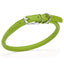 Soft Leather Round Dog Collar Lime Green 16-19" 3 8" Dog Collar Dogline