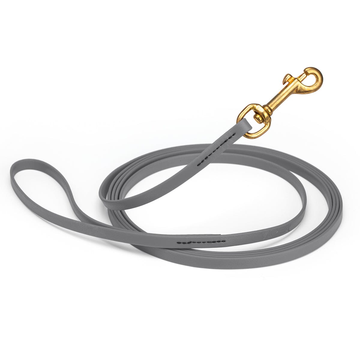 Viper Biothane Long Line 20 ft Lead with Brass Hardware Battleship Gray 3 8" Dog Leashes Dogline