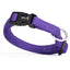 Comfort Microfiber Flat Dog Collar Purple 11-17" 5 8" Dog Collar Dogline