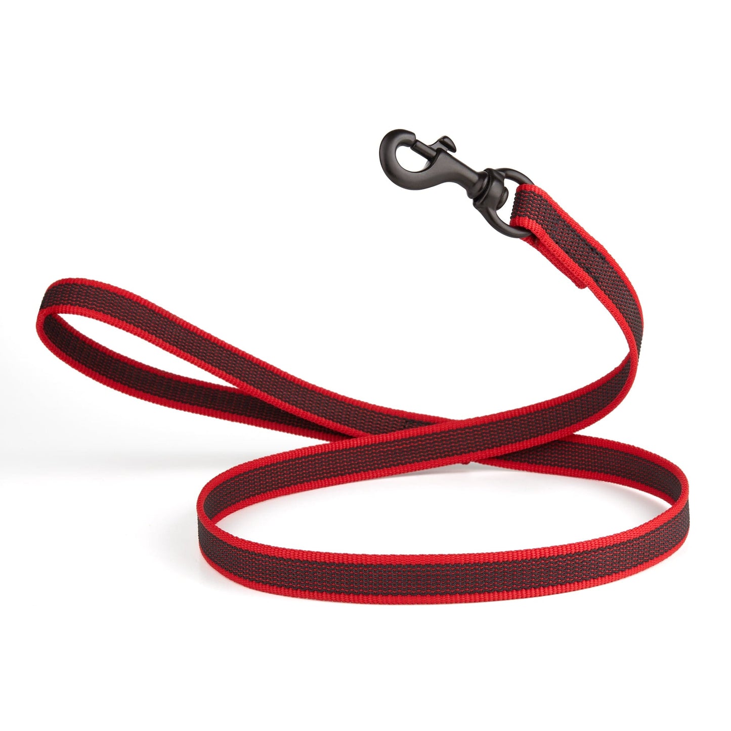 Rubber Infused Nylon Dog Leash Red 4' 3 4" Dog Leashes Dogline