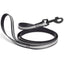Reflective Biothane Dog Leash with Black Hardware Black Dog Leashes Dogline