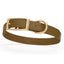 Viper Biothane Waterproof Dog Collar - Brass Hardware - Size M (15" - 18") Coyote Brown L 15"-18" x W 3 4" Dog Collar Dogline