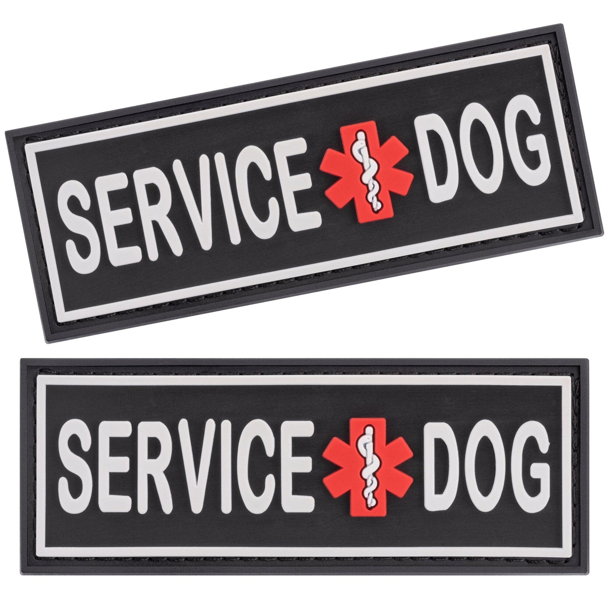 Dogline 3D Rubber Removable Patches for Dog Harness and Vest Service Dog Dog Patches Dogline
