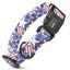 Dogline Biothane Full Color Design Printed Dog Collar with Quick Release Buckle Patriotic W 3 4" x L 12"-19" Dog Collars Dogline