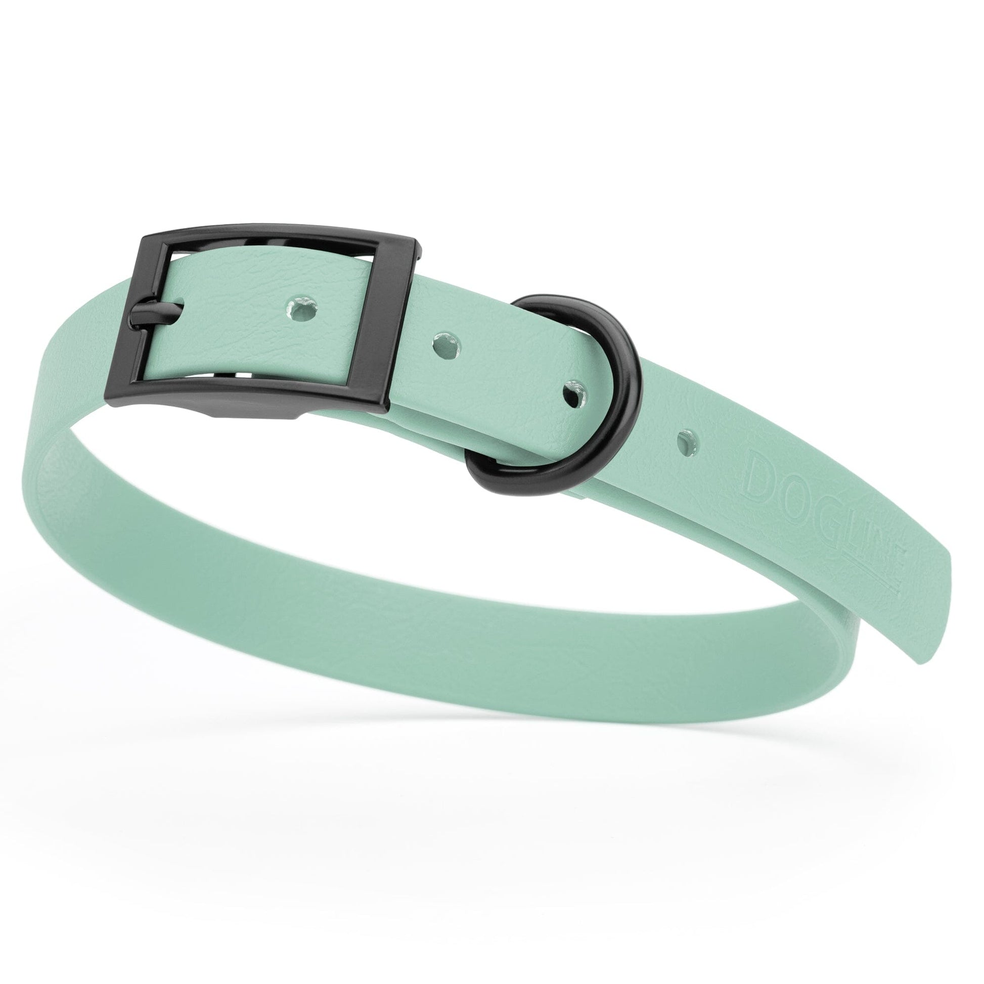Biothane Waterproof Dog Collar - Medium (15 to 18 inches) Sage Green L 15"-18" x W 3 4" Dog Collar Dogline
