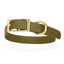 Viper Biothane Waterproof Dog Collar - Brass Hardware - Size L (18" - 22") Olive Drab Green L 18"-22" x W 1" Dog Collar Dogline