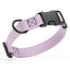 Dogline Biothane Waterproof Dog Collar with Quick Release Buckle 5 8"W by 10-14"L Pastel Purple Dog Collar Dogline